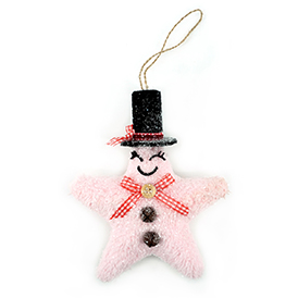 Pink star pendant