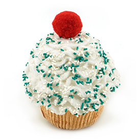 Green frosting cupcake