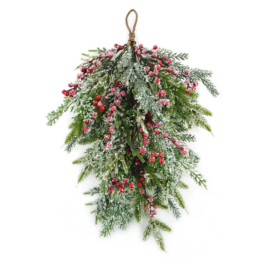 Snow red fruit home deco