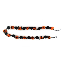 Black orange ball bat