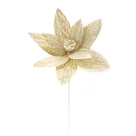 Light brown mesh flower pick