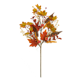 Pumpkin maple leaf spray