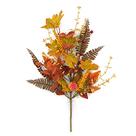 Pumpkin maple leaf pick