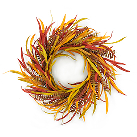 Pampus eva leaf wreath