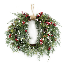 Traditional christmas wreath