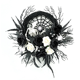 Spider web wreath