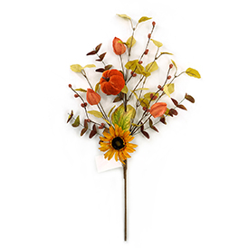 Sunflower pumpkin pick