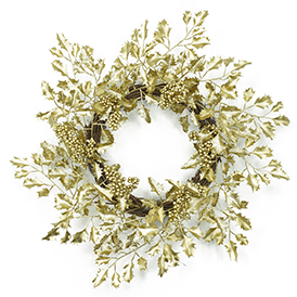 Lorenda silver artificial plants wreath
