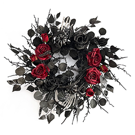 Red rose wreath