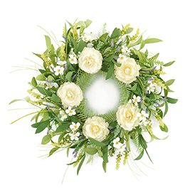 Peony Wreath