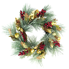 Golden Ball Wreath